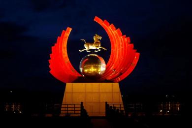 中國(guo)原子(zi)城景觀(guan)亮化工程